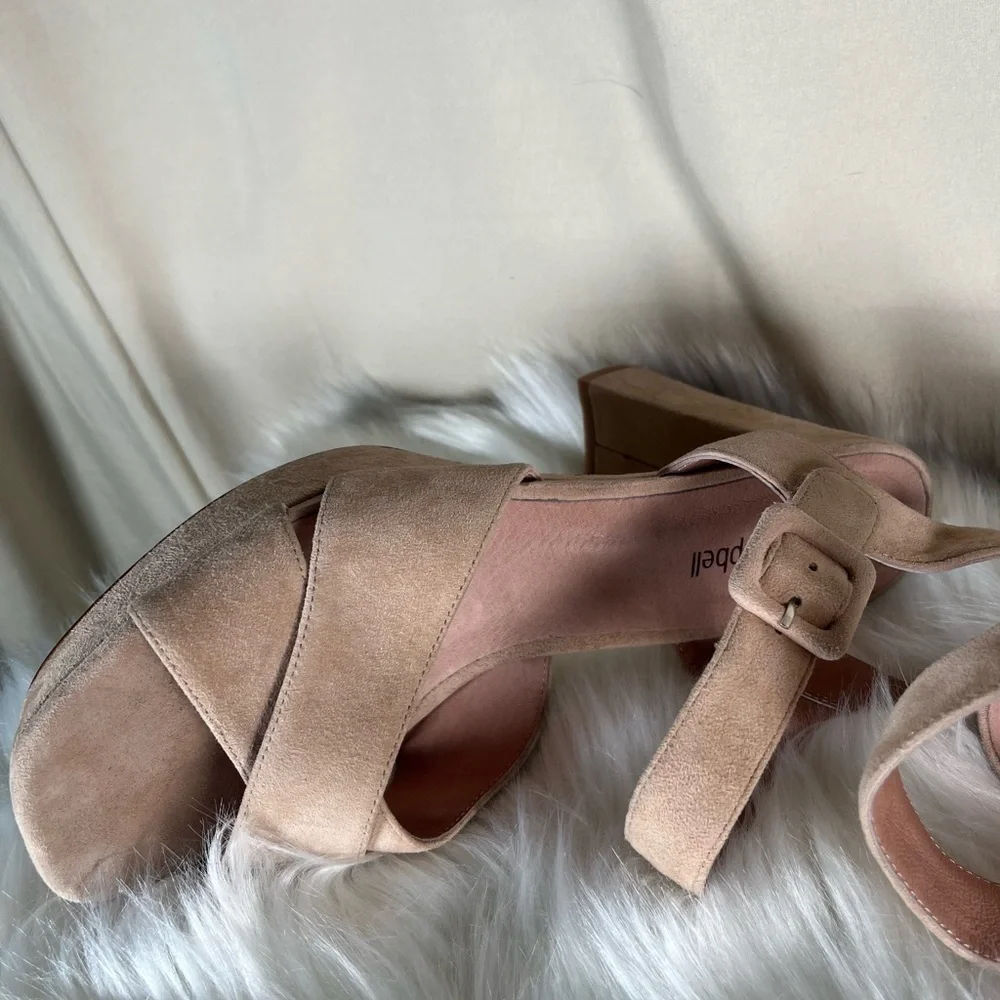 Jeffrey Campbell Tan Platform Sandals